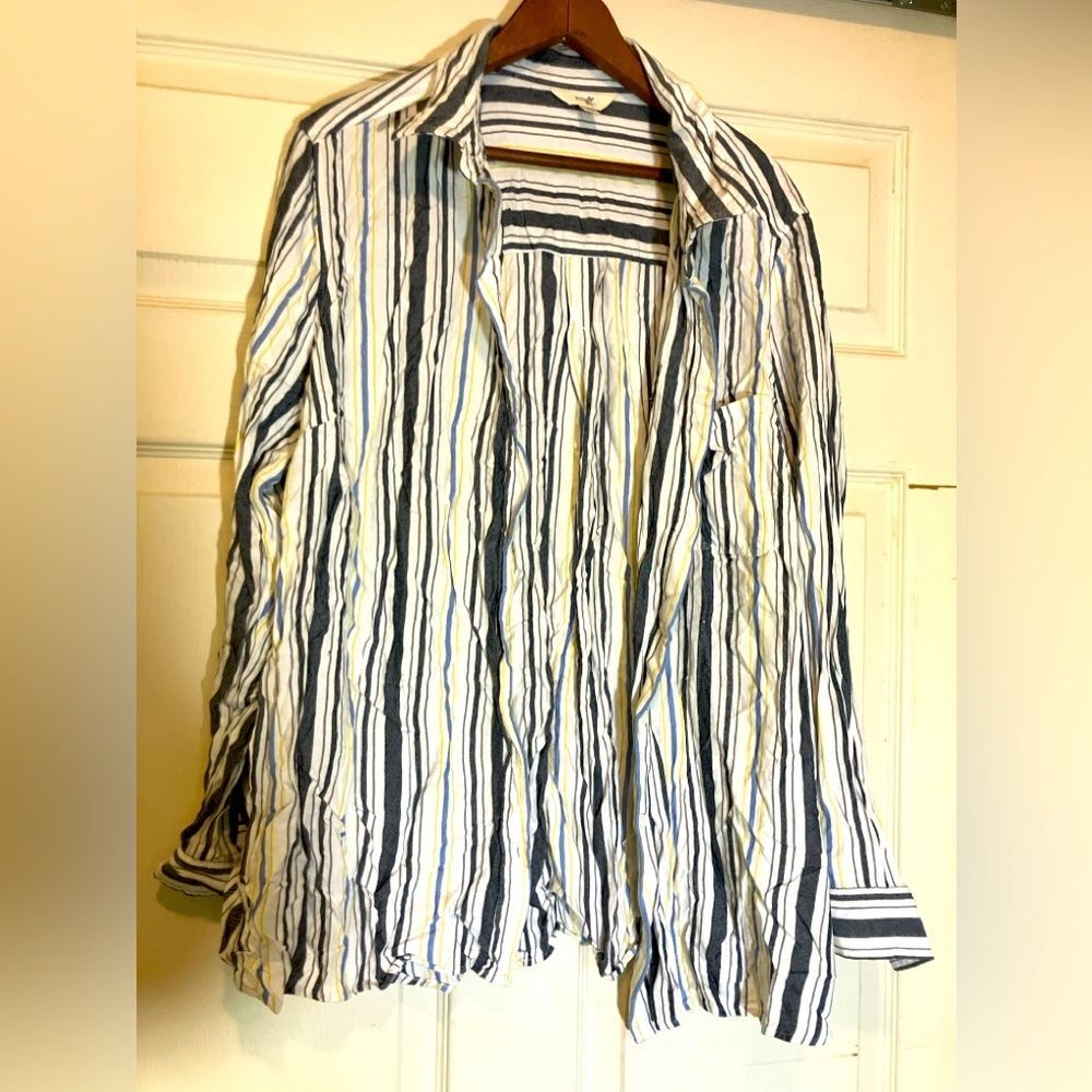 Terra & Sky, casual, button-down shirt, size 2XL, excellent condition